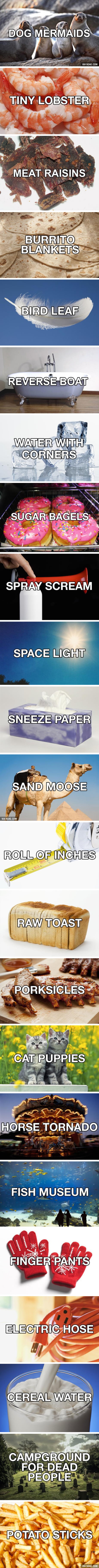 26 new and improved names for everyday things - 9GAG