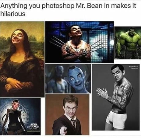 mr bean photoshop