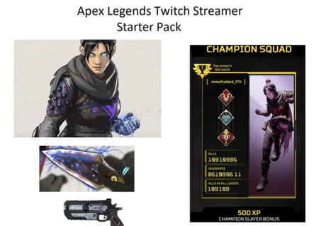 Apex Ttv With 2 Viewers Starter Pack 9gag