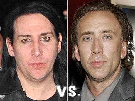 Marilyn Manson and Nicolas Cage in Las Vegas : r/pics