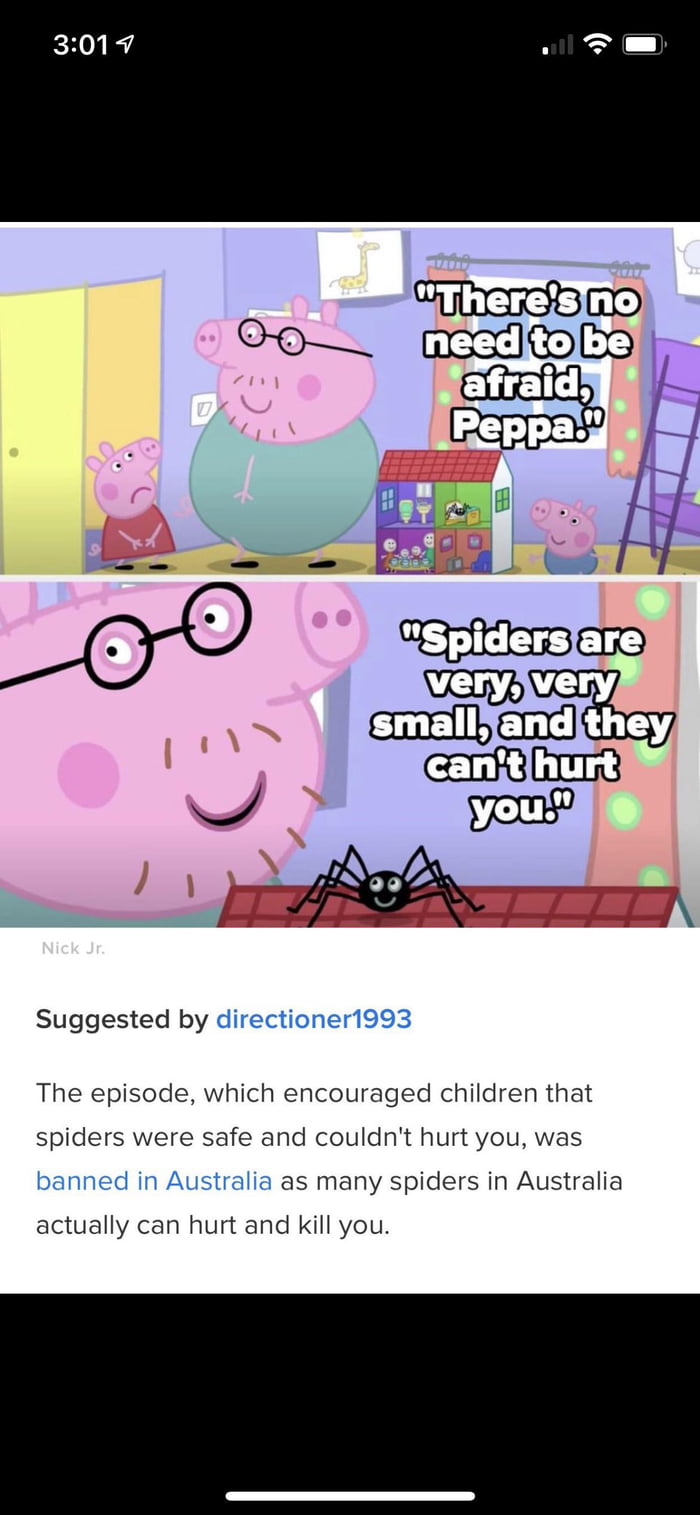 Banned peppa pig episode in Australia - 9GAG