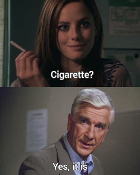 Effy Stonem and Frank Drebin