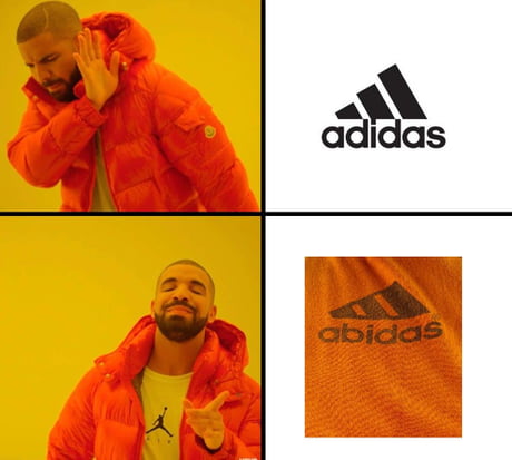 adidas logo meme