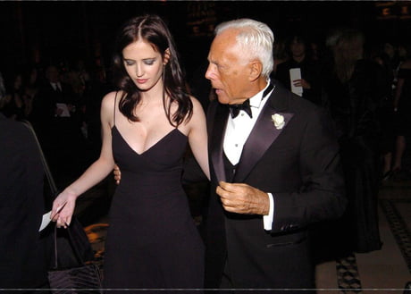 Eva Green with Giorgio Armani