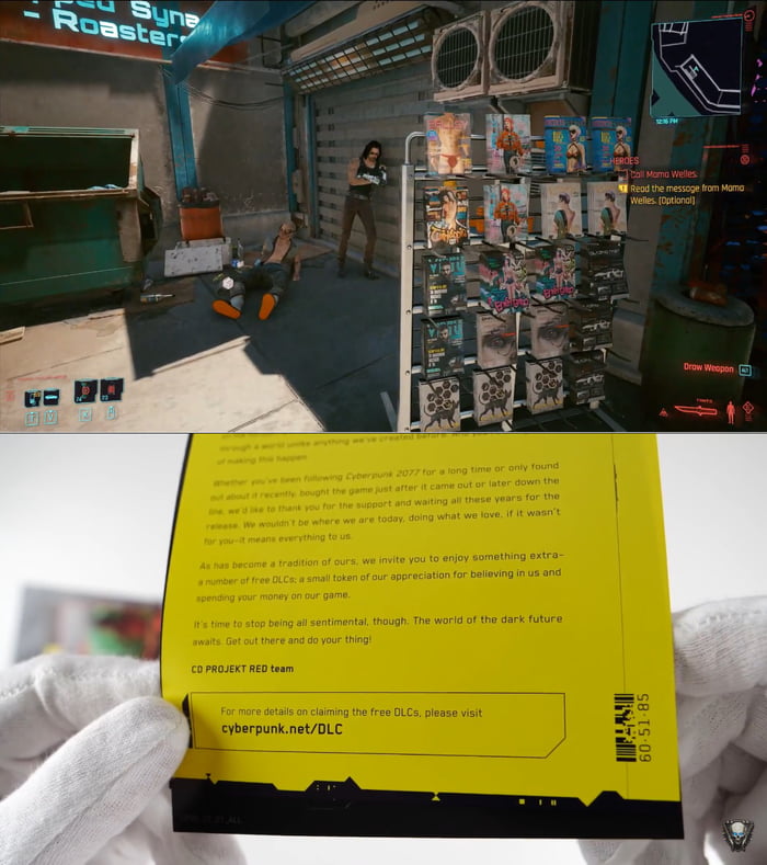 Kabuki Market downstairs secret door code is hidden on physical copies