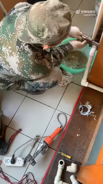 Just a normal day fixing pipes