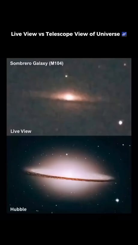 Live vs Telescope View of the Universe