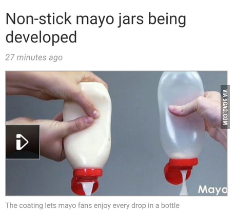 non-stick mayo jar