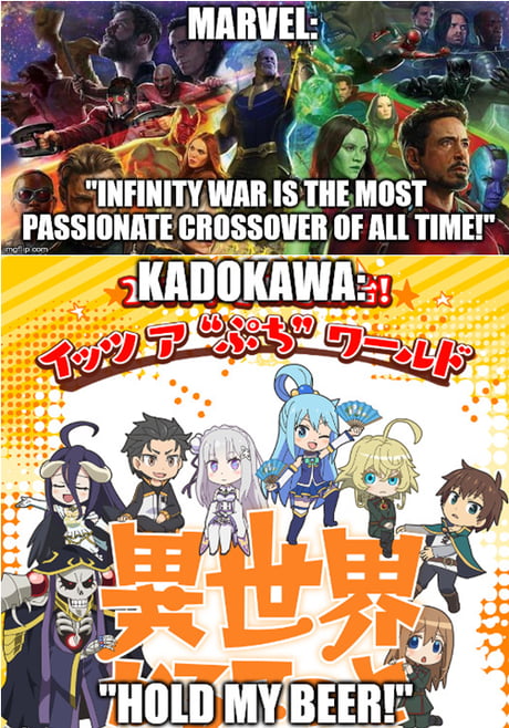 Crossover Meme Crossover Meme : r/Konosuba