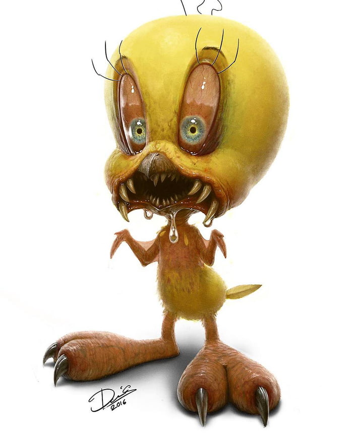 Artist Turns Cartoon Characters Into Terrifying Monsters 9gag