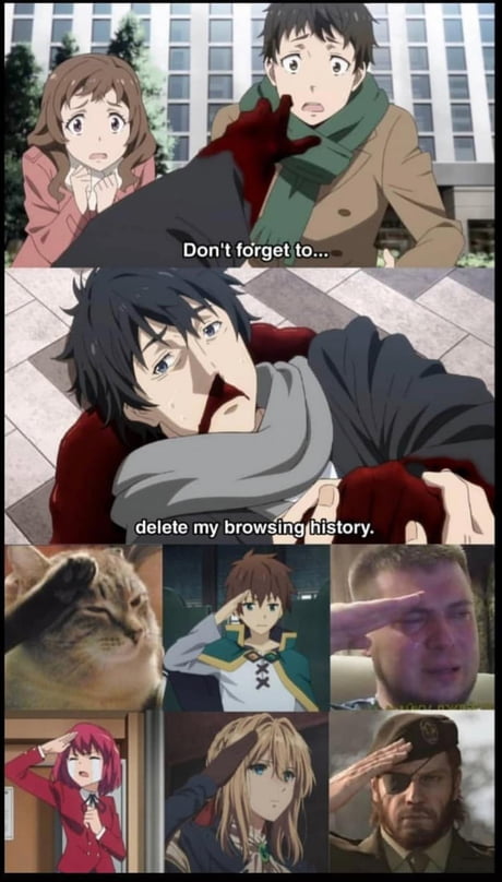 Press F to pay respect  Funny anime pics, Anime memes funny, Anime memes