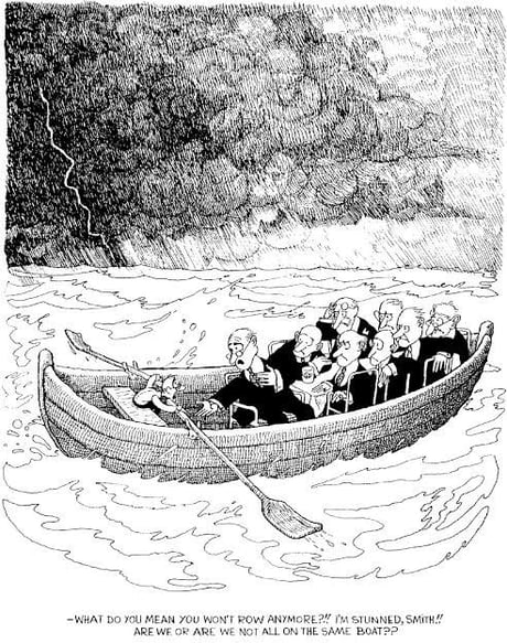 Aren t we all on the same boat by Quino 9GAG