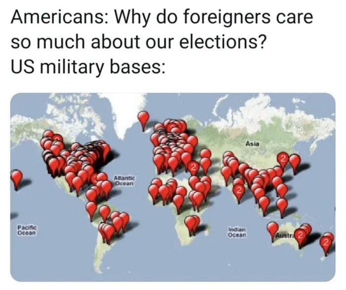 US military bases, a toll you pay to live near progress - 9GAG