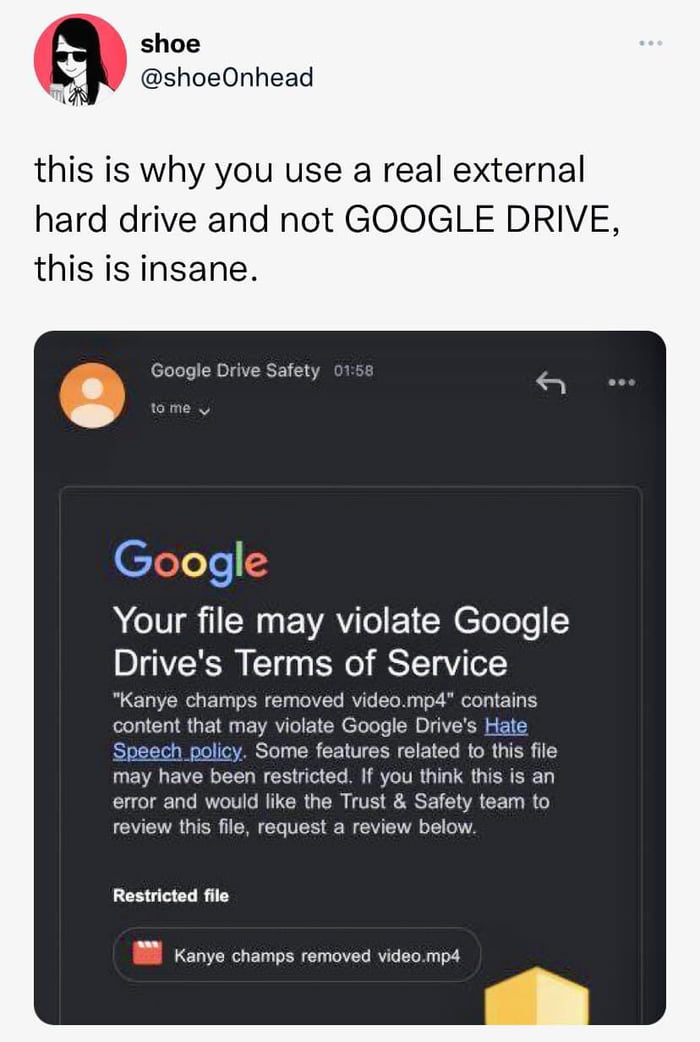 Woke Google drive