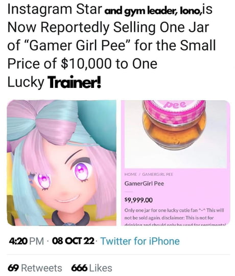 Instagram Star, Belle Delphine is Now Reportedly Selling One Jar