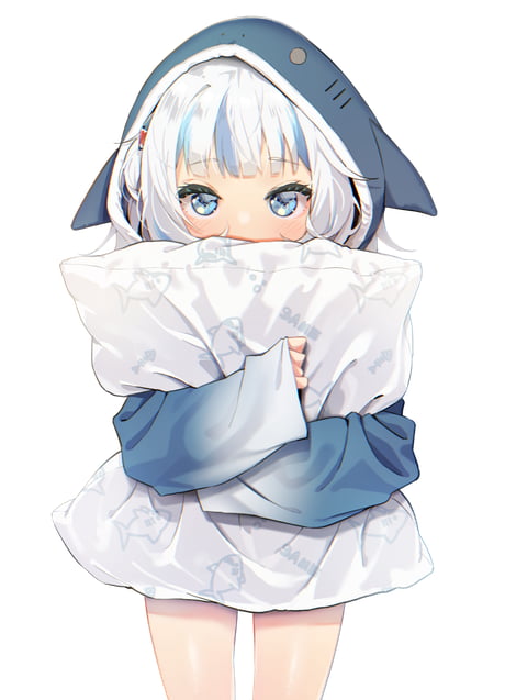 Anime girl cheap holding pillow