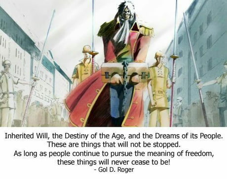 Gol D Roger Quotes Gol D Roger 'S Quote. A Legend - 9Gag