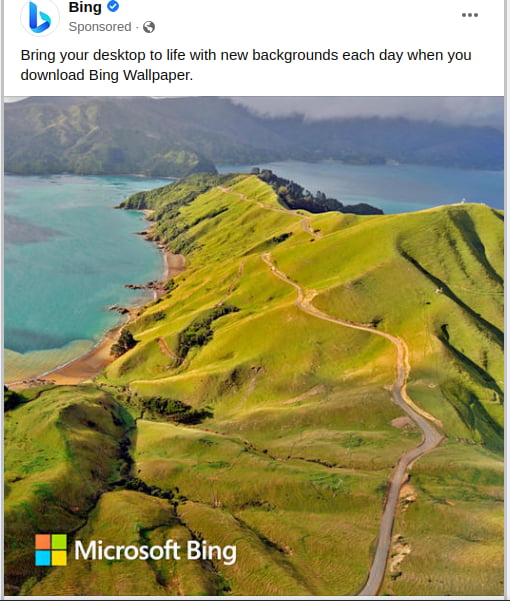 Why does bing advertize 9gag