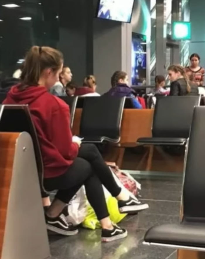 This lady has three legs 9GAG