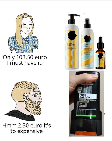 talentfulde Bunke af belastning Different between shampoo price . - 9GAG