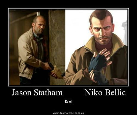 Is it just me guys or niko bellic really looks like jason statham?? : r/GTA