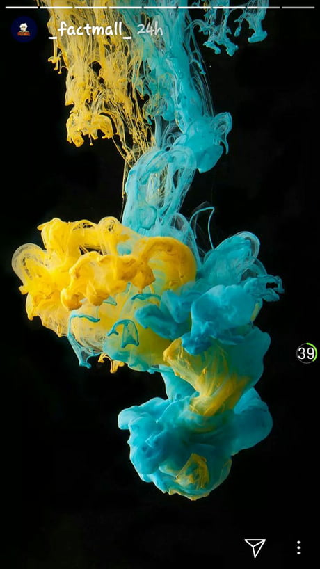 Cool ink drop dispersion wallpaper for y'all. - 9GAG
