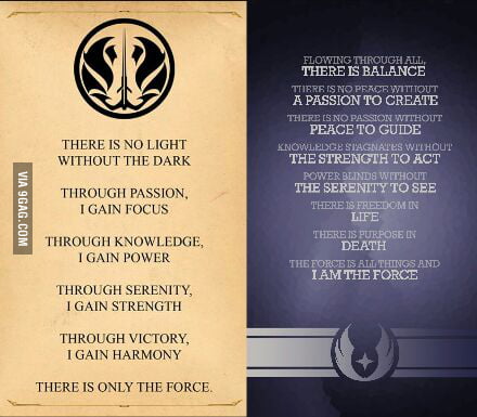Grey Jedi Codes Left Or Right 9gag