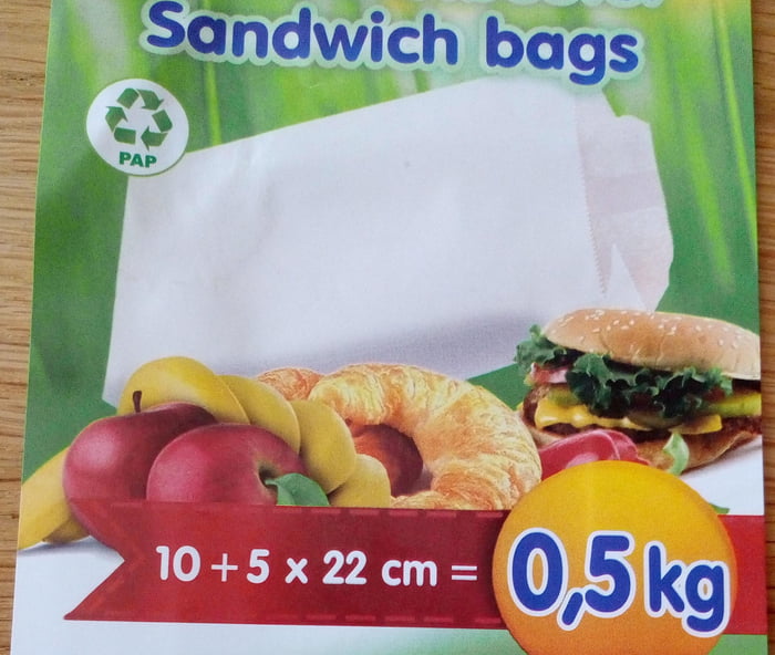 10+5*22 cm = 0.5 kg