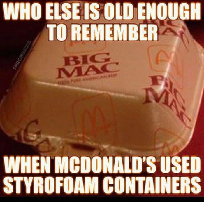A true core memory unlocked, the iconic Big Mac in its original styrofoam home.