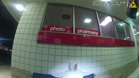 The guy left work, ordered an Uber, and while waiting, he was arrested for sitting on a bench right after the store closed