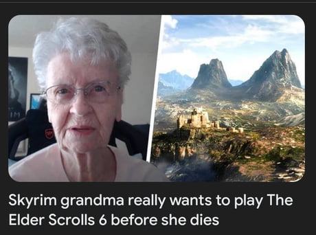 Skyrim Grandma will be in The Elder Scrolls 6, but don't expect