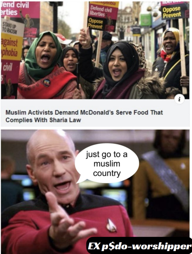 Wanting sharia law while fleeing from sharia law