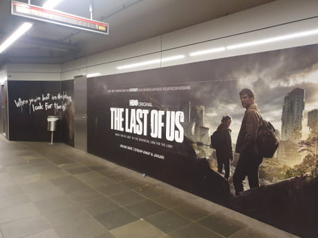 Last of Us ad at Rotterdam Metro station - 9GAG
