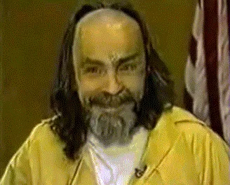 Charles Manson's epic answer on ''Who are you?'' - 9GAG