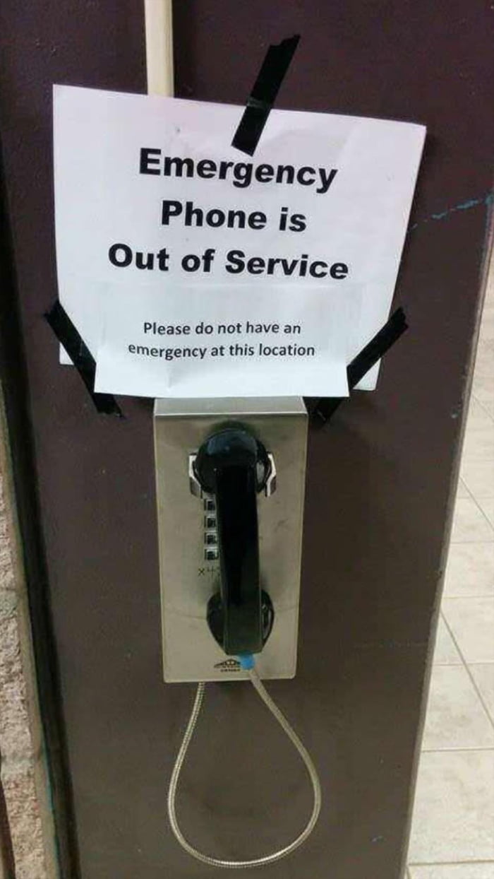 Please don&rsquo;t have an emergency