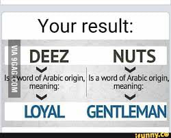 Deez nuts mean