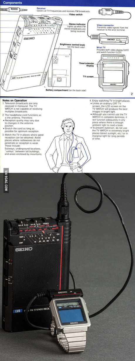 TV watch from 1982 by Seiko - 9GAG