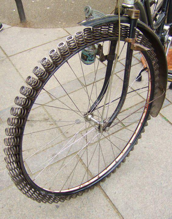 I see your interesting bicycle suspension and raise you this