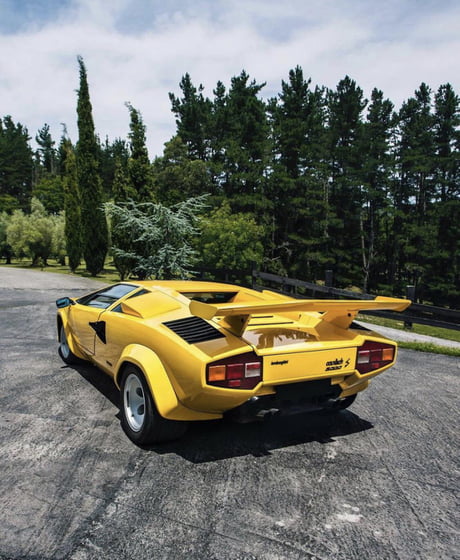 yellow countach