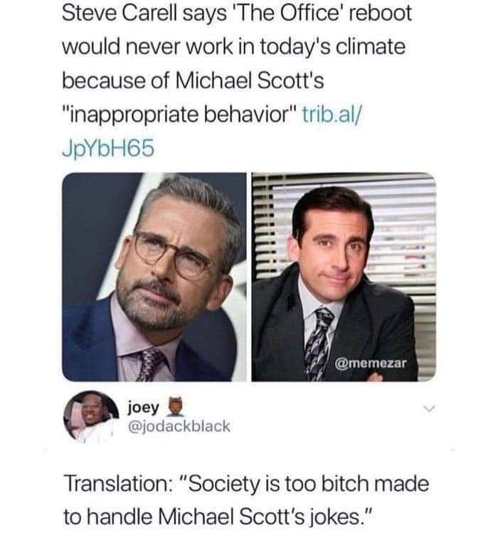 Woke culture is not able to handle michael scott