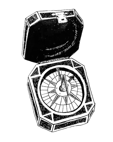 Inktober 16 Compass by Tentando-pixelart on DeviantArt