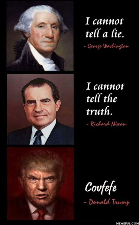 He cannot tell the difference...