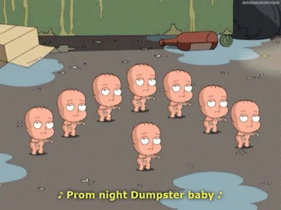 funny prom night cartoon