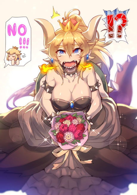 Bowser x Bowsette 💕 [One thing that I was going to do absolutely 😂] |  Bowser, Super princess, Cyberpunk anime