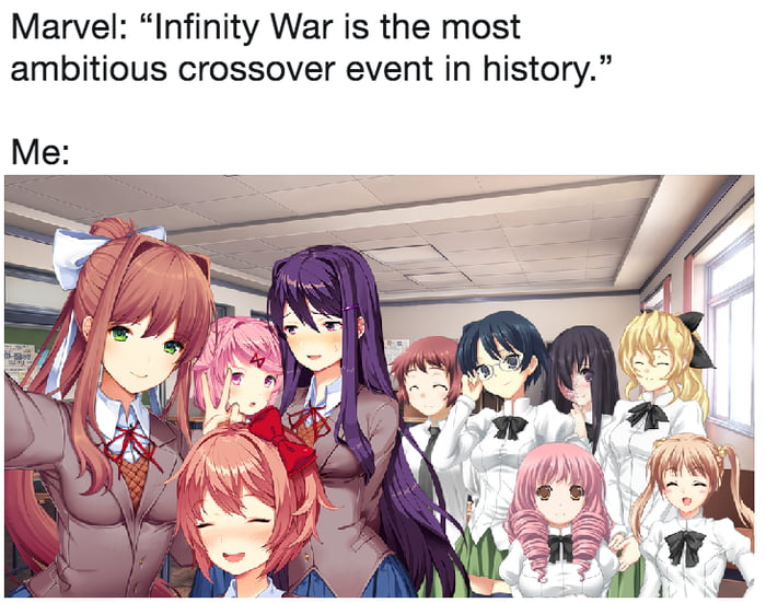 The visual novel crossover