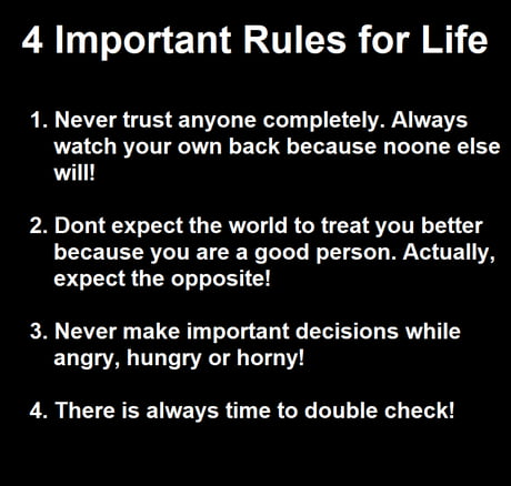 4 Importants Rules my mother gave me on the way the day I moved out