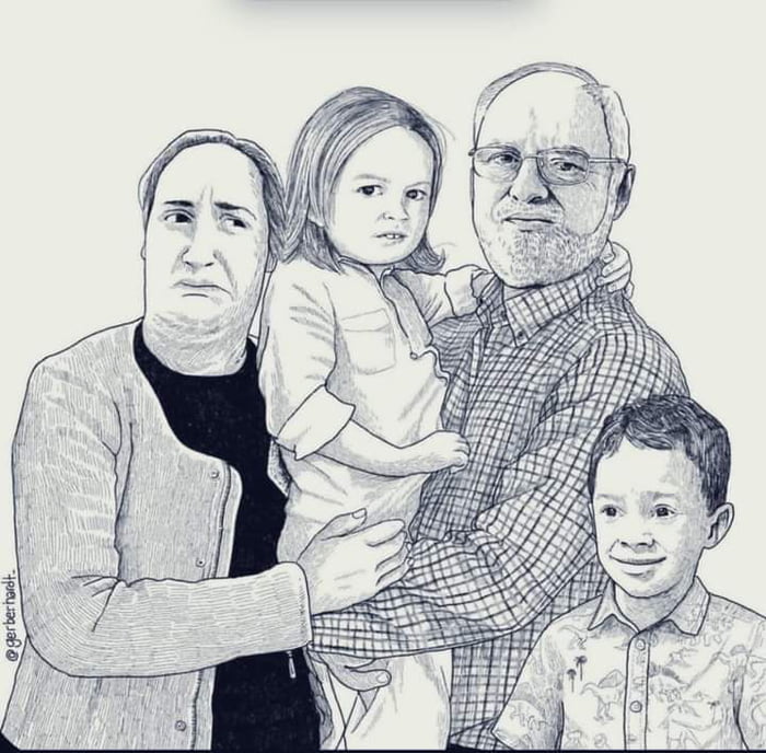 Beautiful family portrait