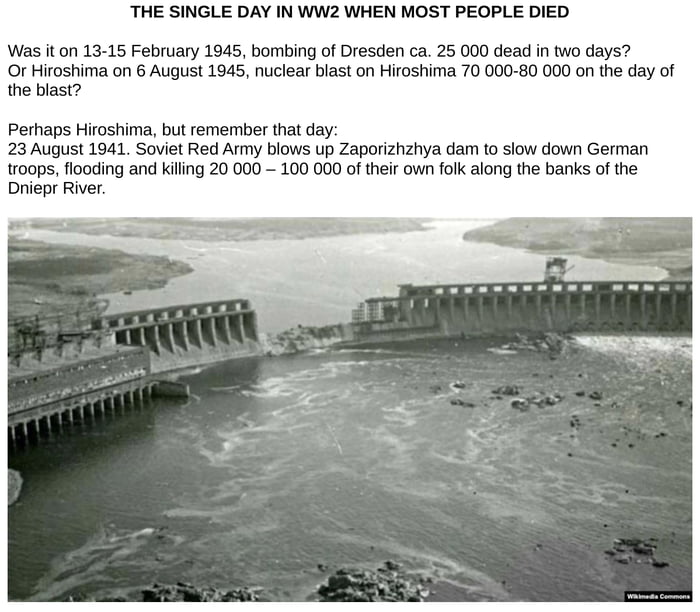 THE SINGLE DAY IN WW2 WHEN MOST PEOPLE DIED