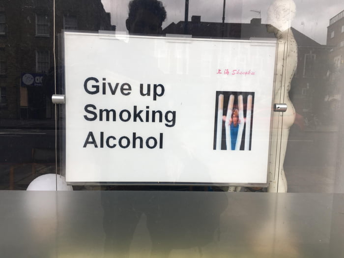 Give up smoking alcohol