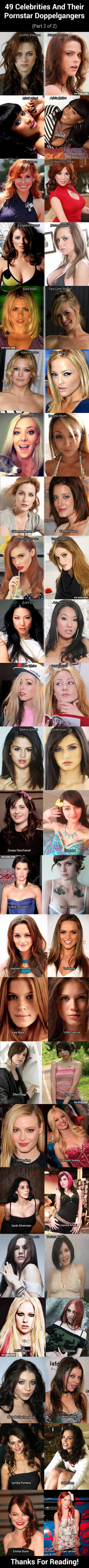 49 Celebrities And Their Pornstar Doppelgangers (Part 2 of 2) - 9GAG